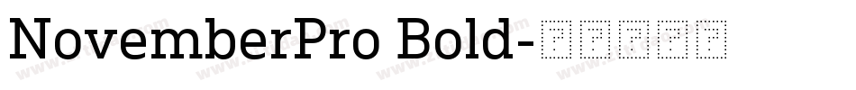 NovemberPro Bold字体转换